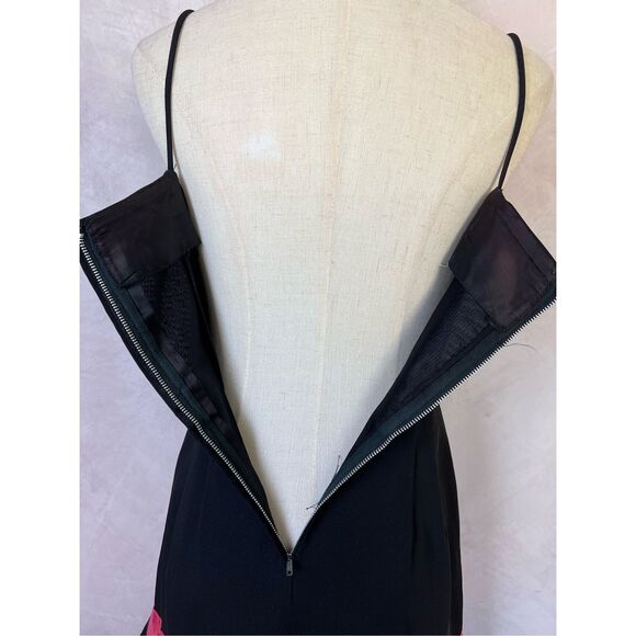 Vintage Black Drop Waist Flapper Style Dress - Picture 5 of 7